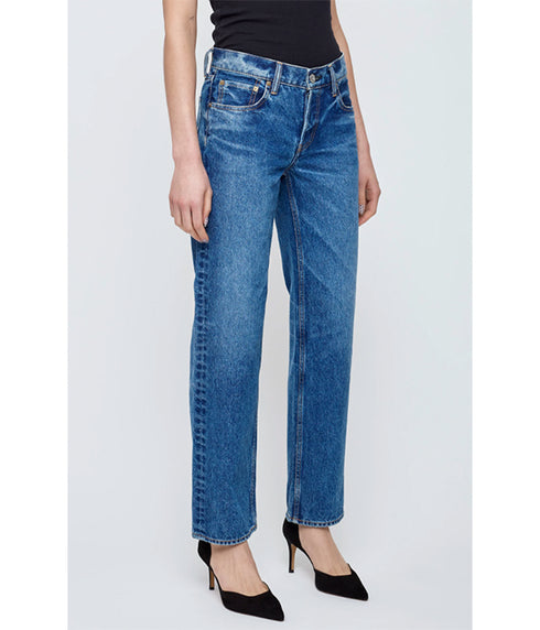 Philadelphia Low Rise Straight Jeans - Blu